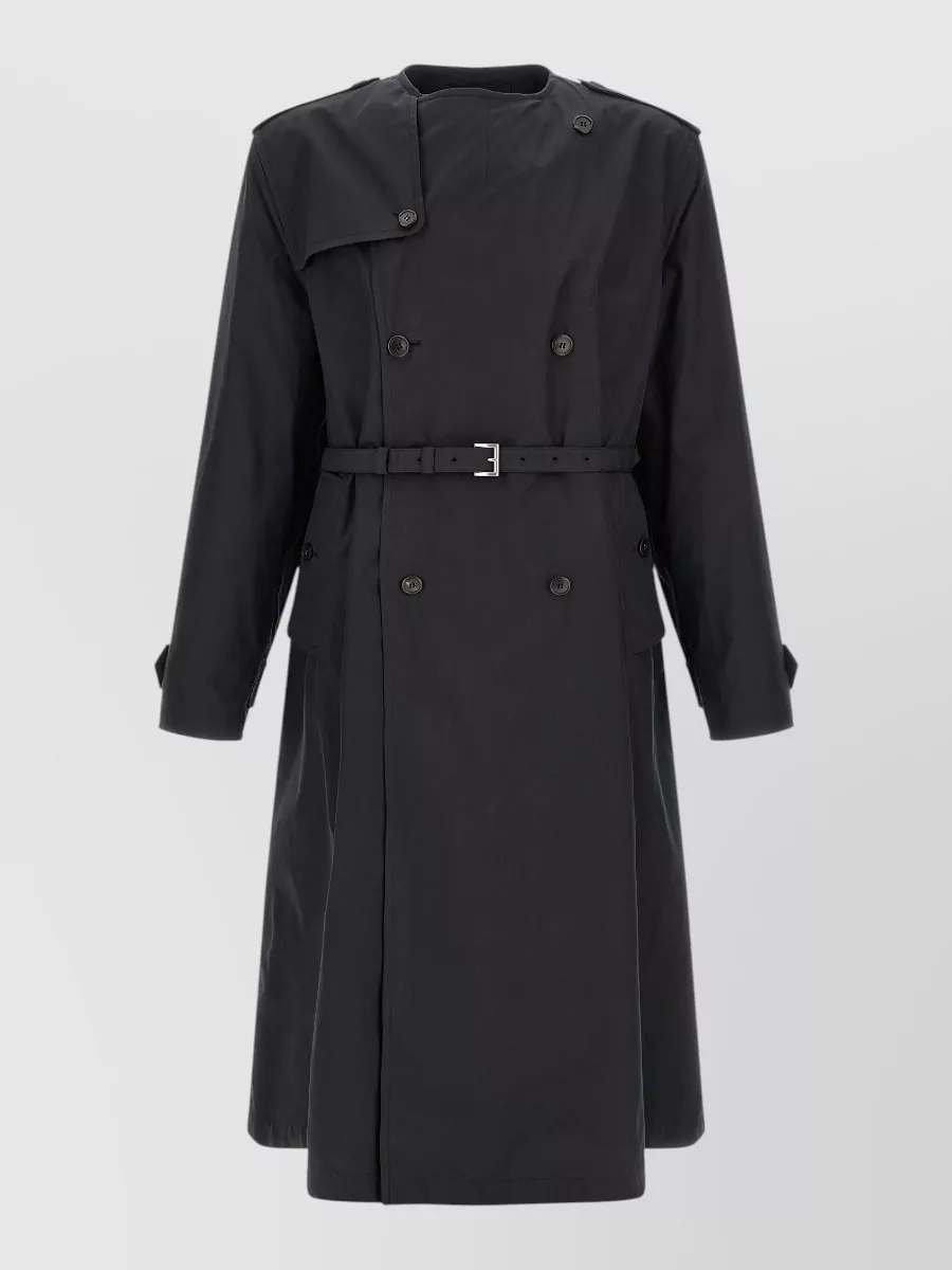 Prada cotton double-breasted trench coat