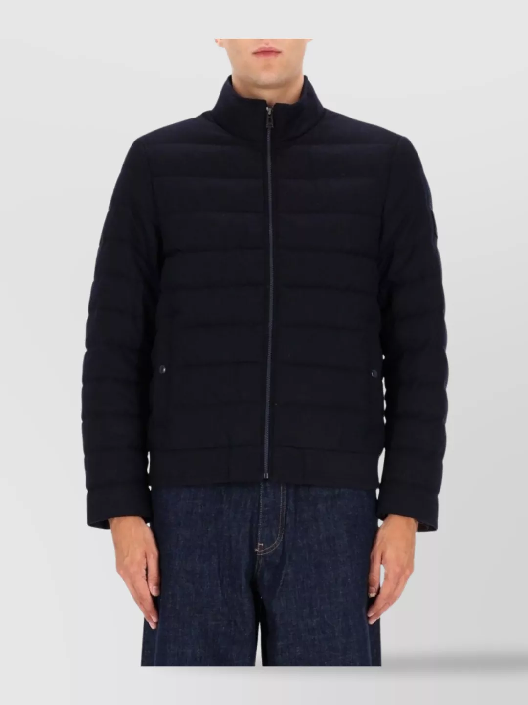 Belstaff High Collar Long Sleeve Padded Jacket