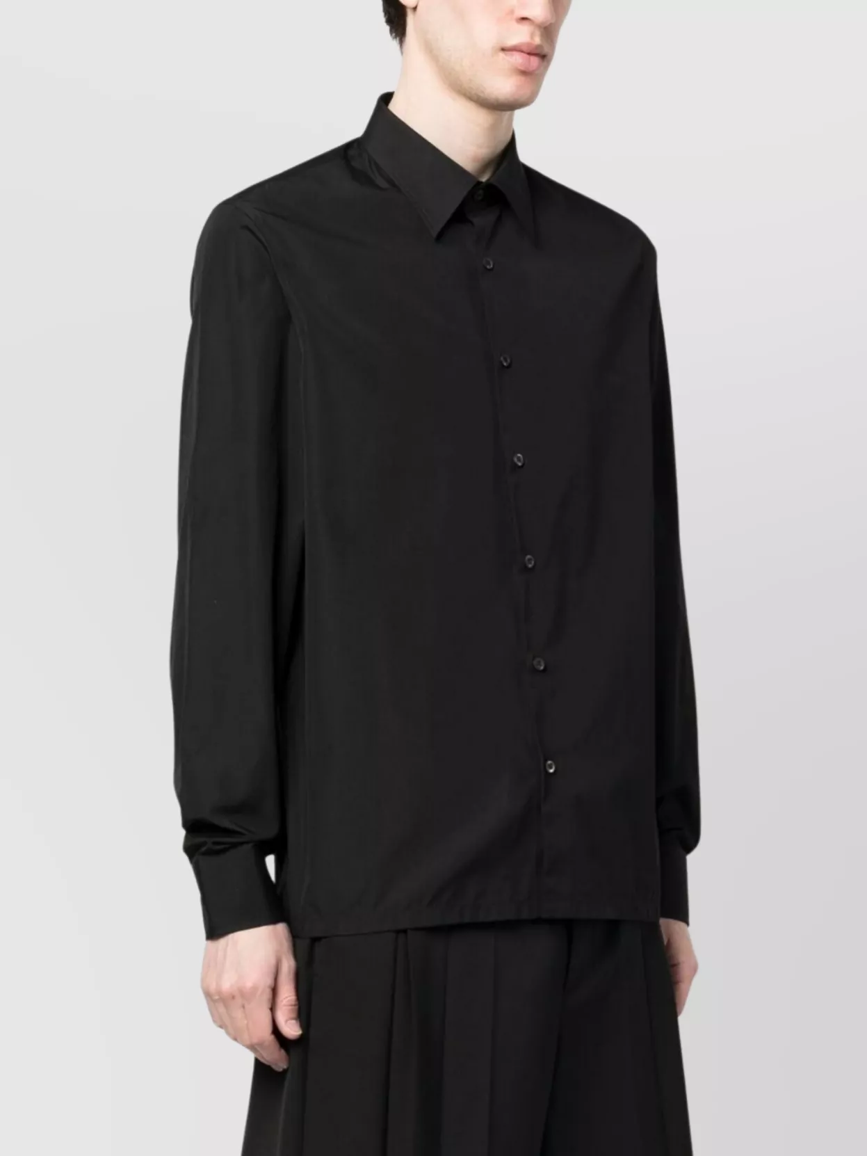 Prada Pointed Collar Long Sleeves Shirt
