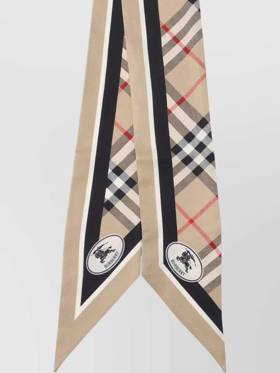 Burberry Silk Check Skinny Scarf
