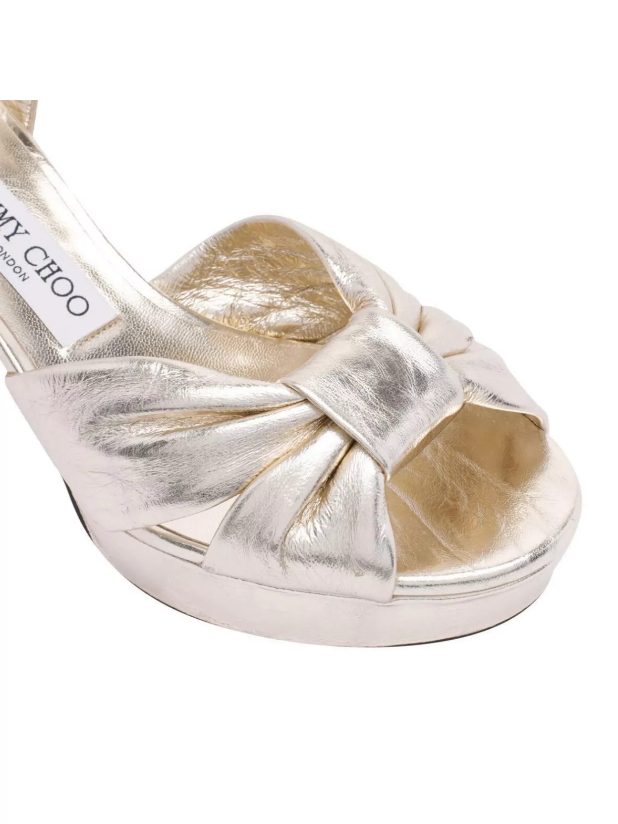 Jimmy Choo Heeled Sandals With Platform Sole And Leather Upper