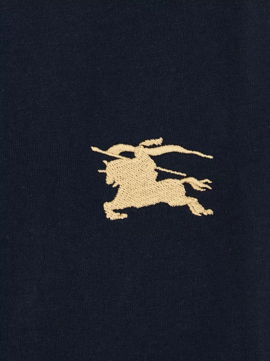 Burberry Cotton Logo-Embroidered Short-Sleeve T-Shirt