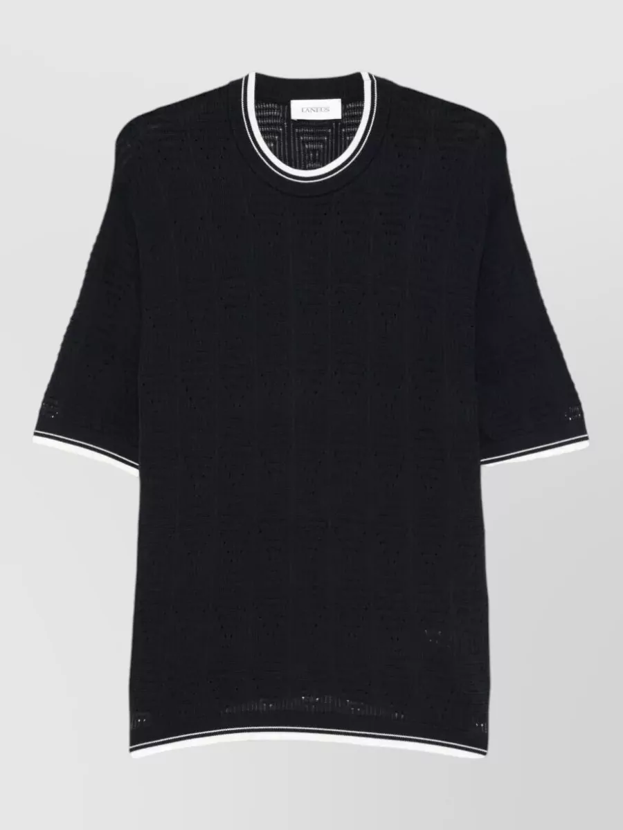 Laneus fine-knit cotton jumper