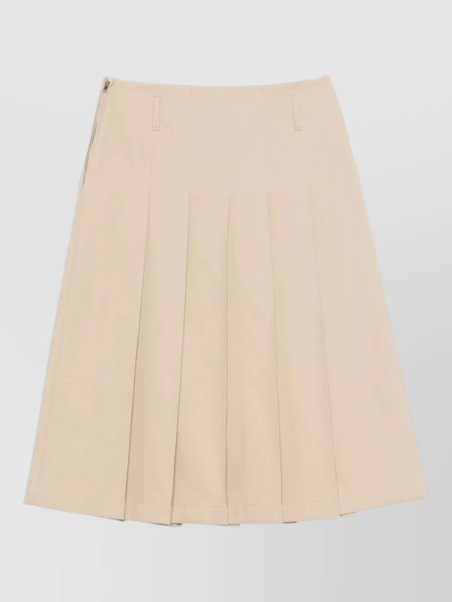 A.P.C. pleated midi skirt