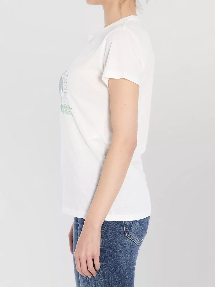 Saint Laurent Music Festival Cotton Crew Neck T-Shirt