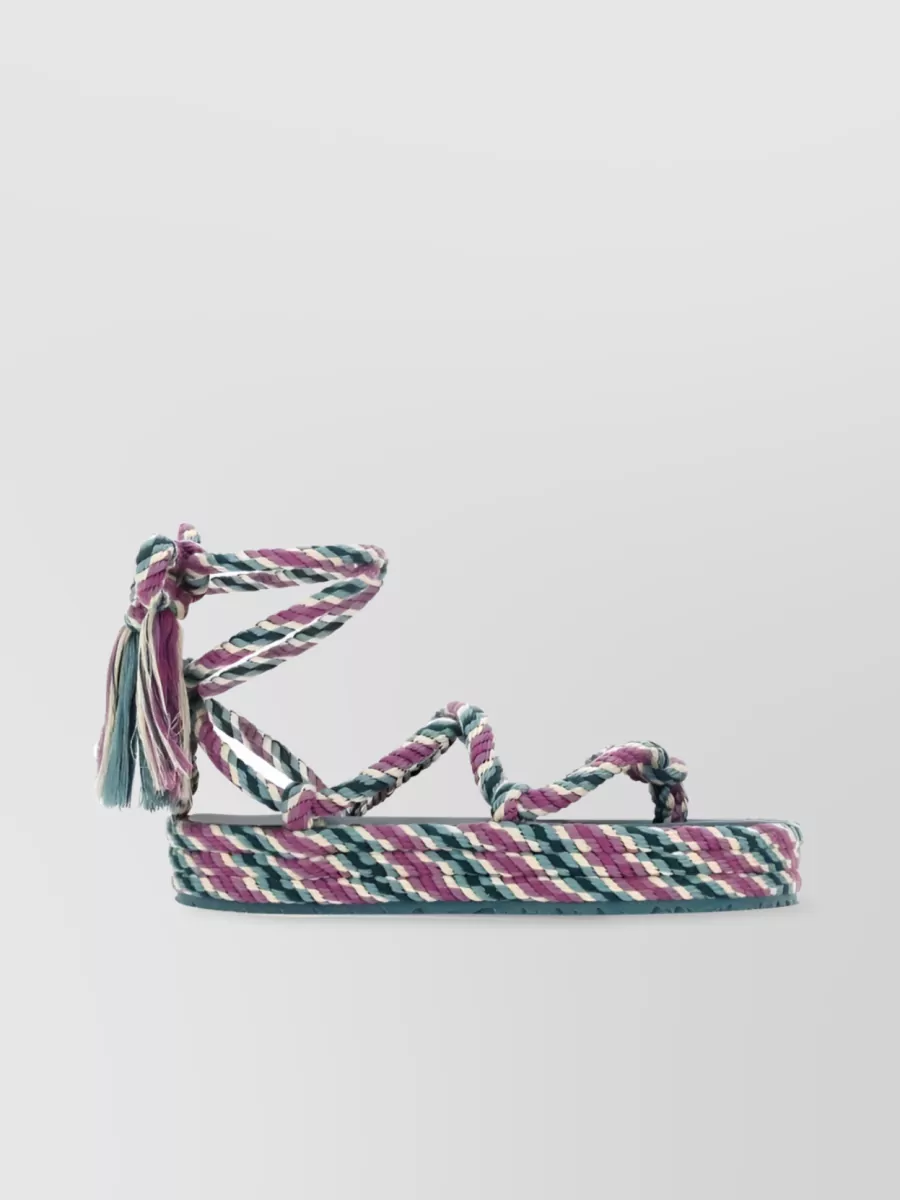 Isabel Marant Erol Rope Sandals In Multicoloured
