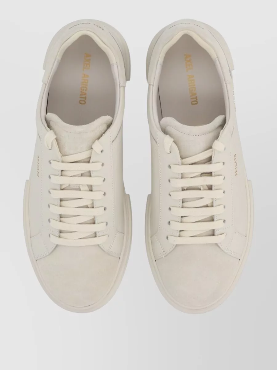 Axel Arigato Low-Top Round Toe Sneakers With Rubber Sole