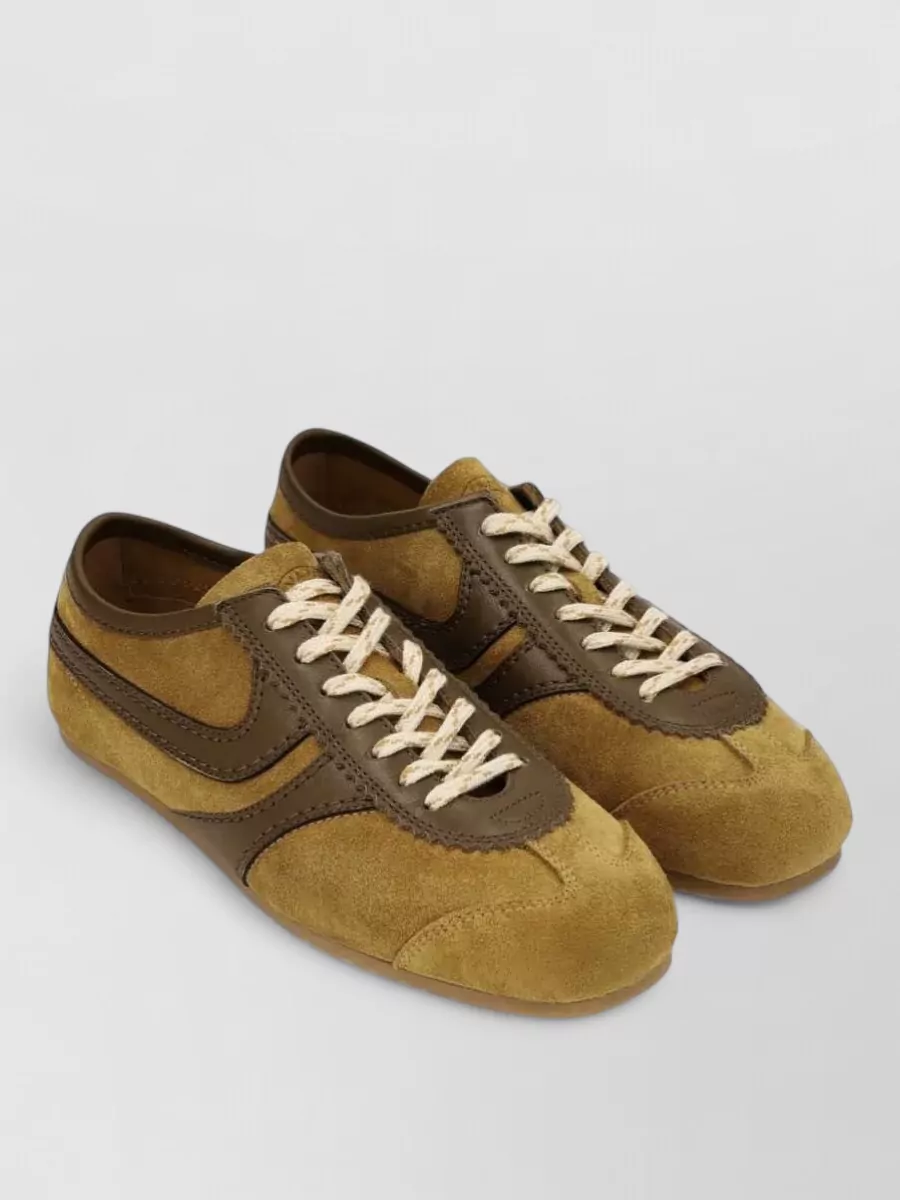 Dries Van Noten suede low-top sneakers