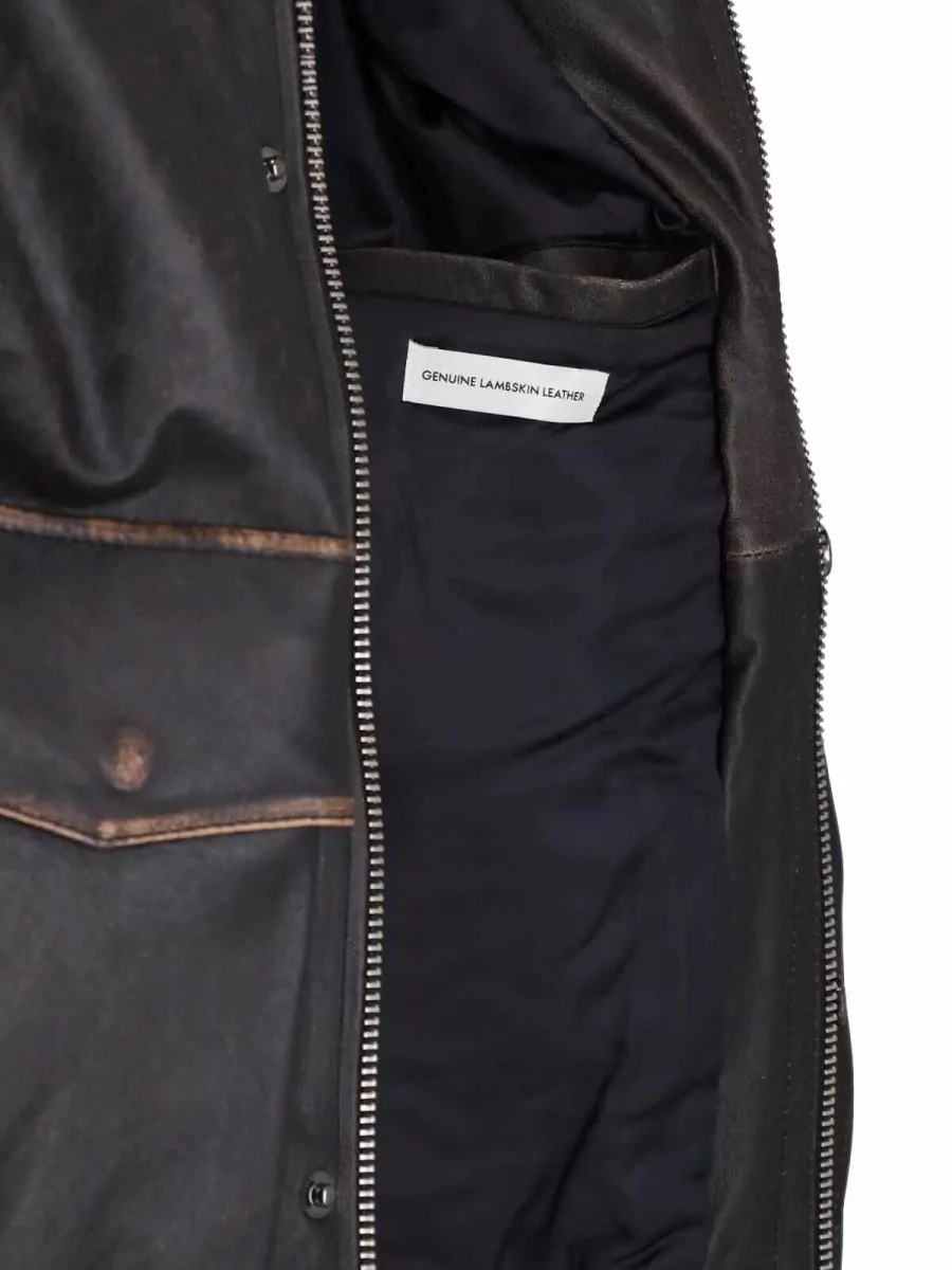 Dunst Leather Padded Coat