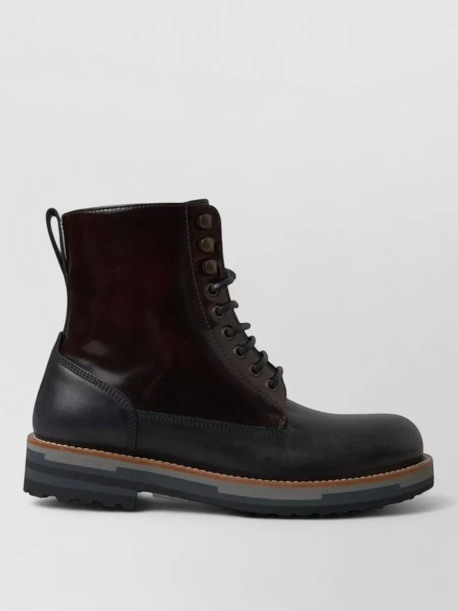 Dolce&Gabbana Leather Combat Boots