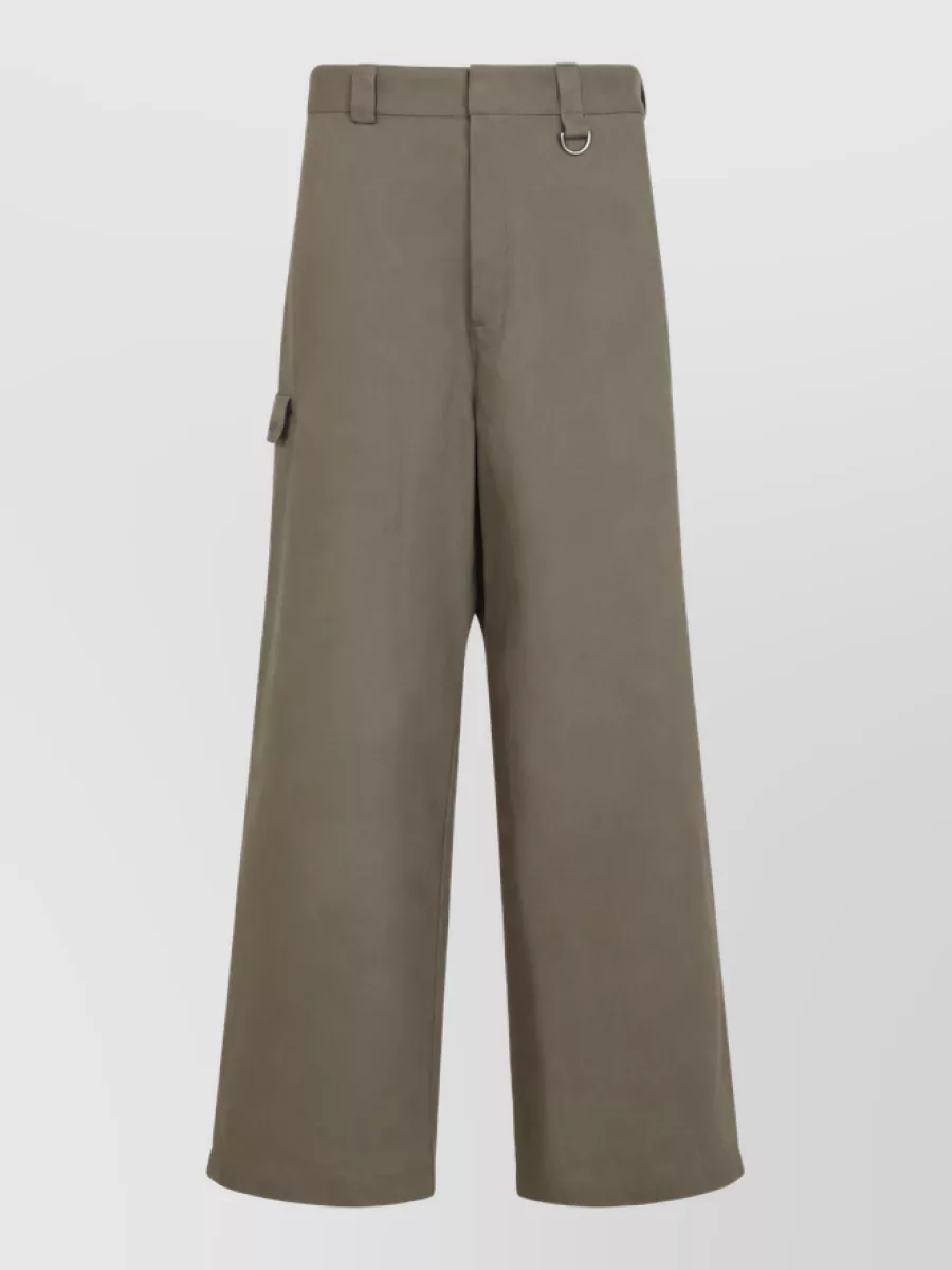 Balenciaga cotton loose-fit wide-leg cargo trousers