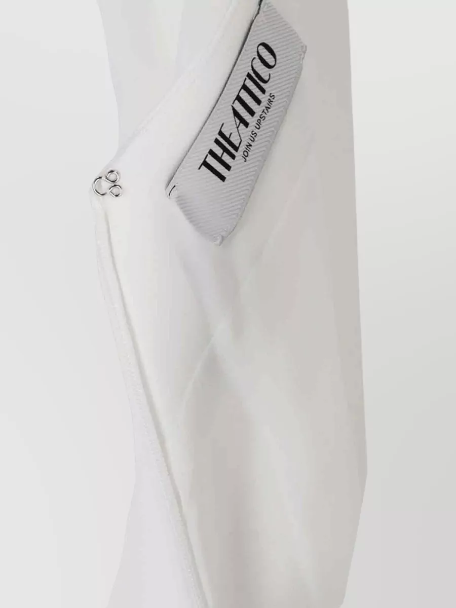 The Attico Halter Neck Dress Knee Length Feathers