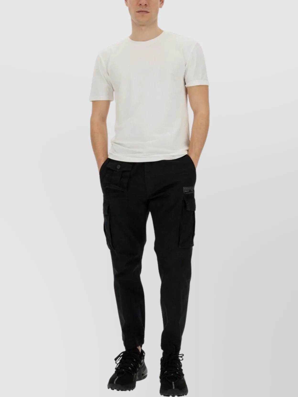 DSQUARED2 CARGO UTILITY PANTS ELASTIC WAISTBAND