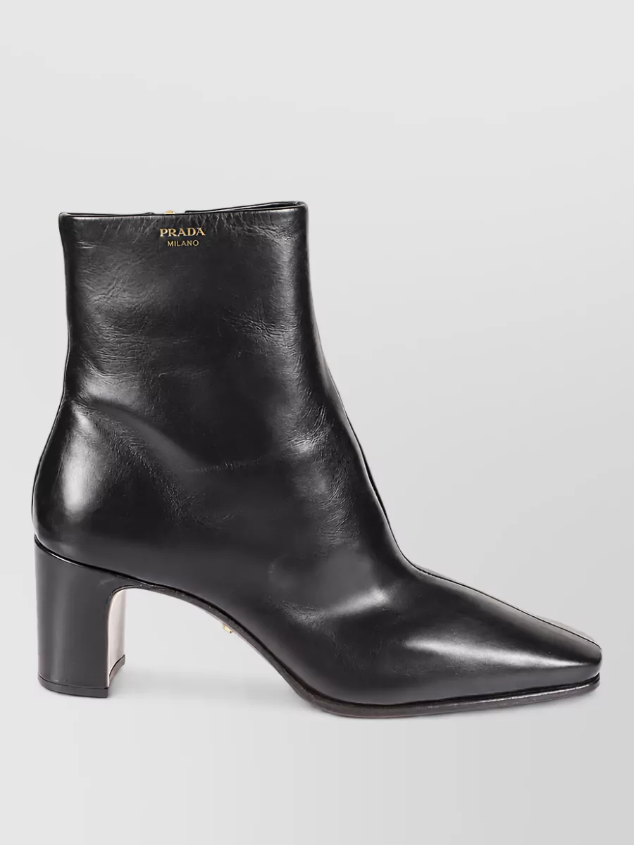 Prada Leather Ankle Boots
