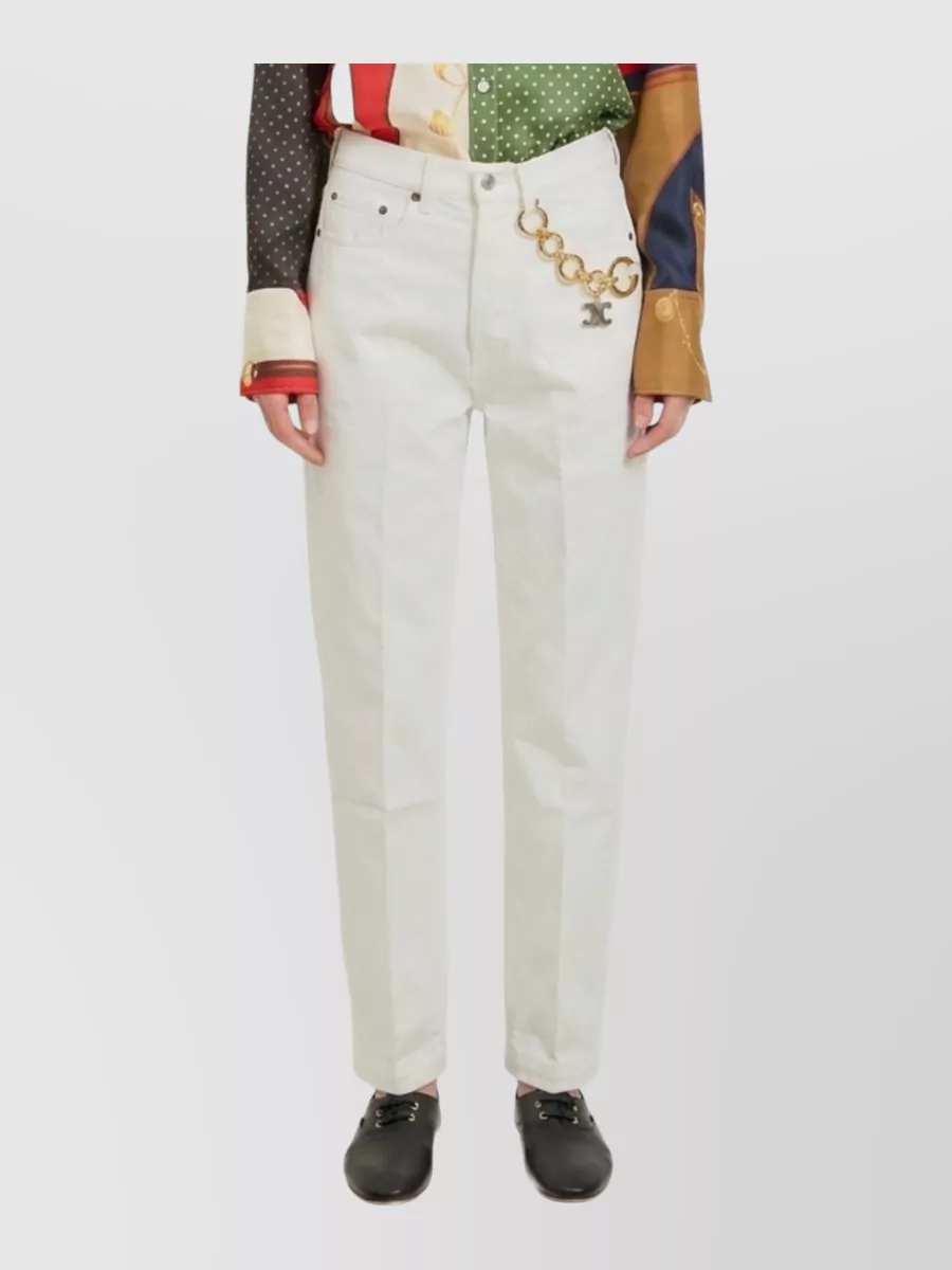 Celine high-rise straight-leg denim jeans