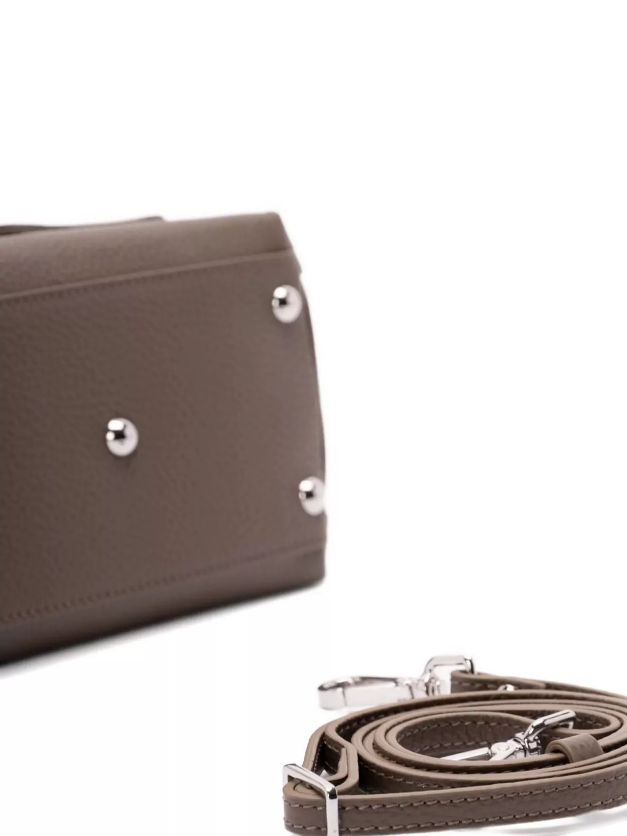 Zanellato Daily Pebbled Clutch Bag With Top Handle