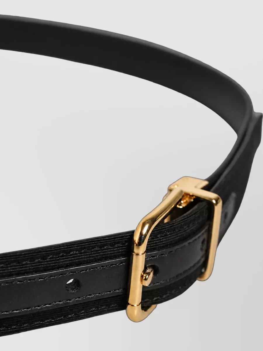 Dolce&Gabbana Leather Canvas Belt