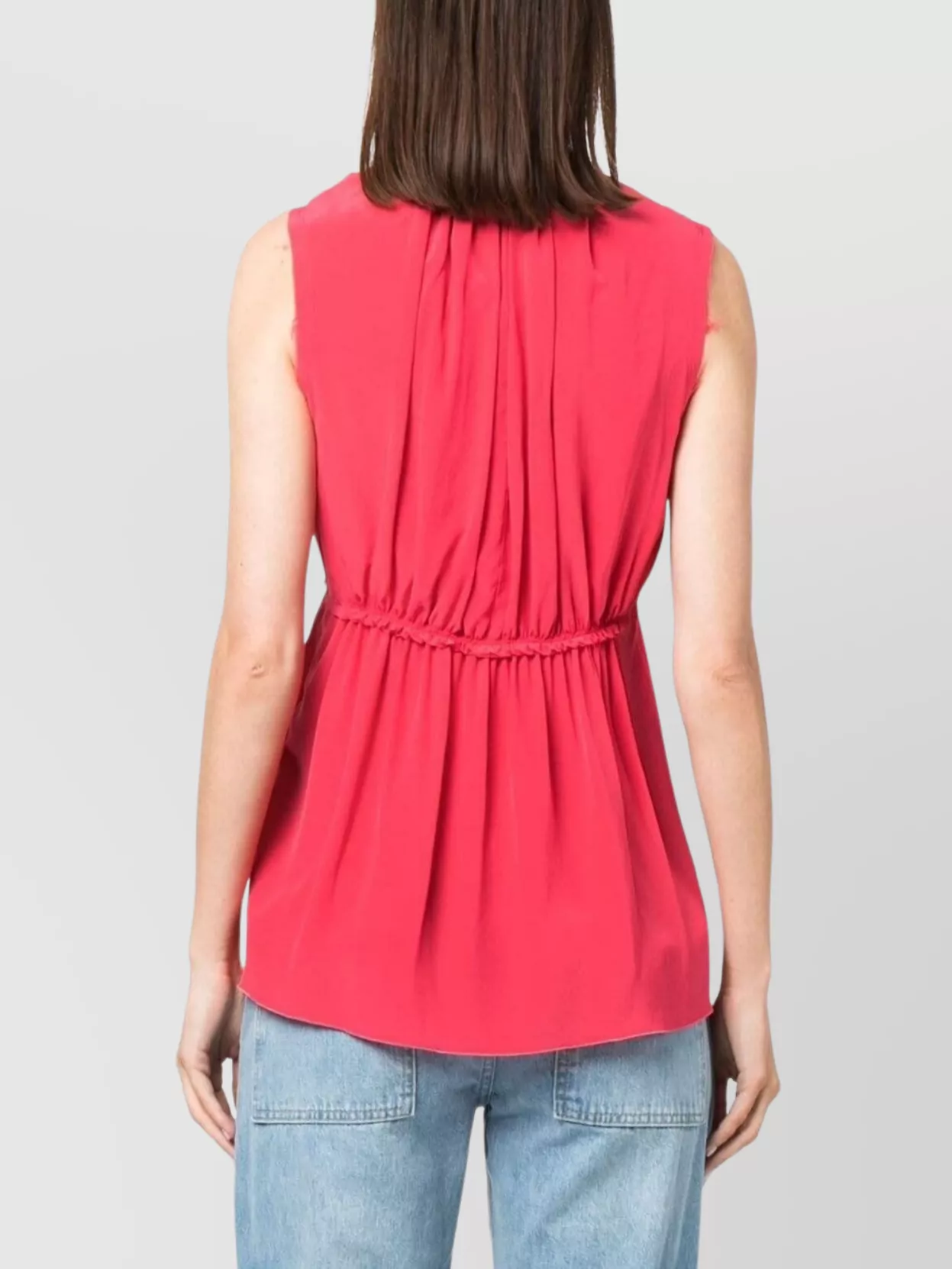 Lanvin Sleeveless Pleated Top Elasticated Waist