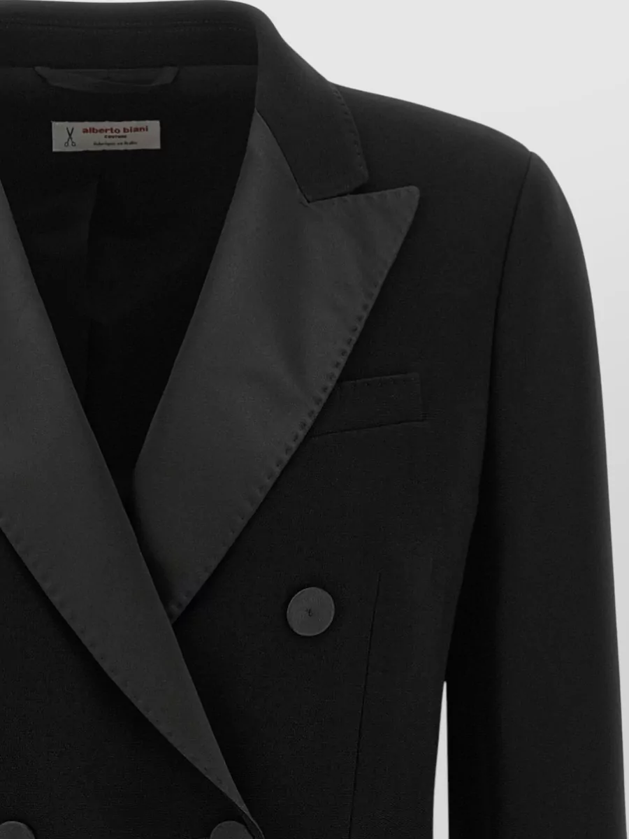 Alberto Biani Striped Double-Breasted Blazer
