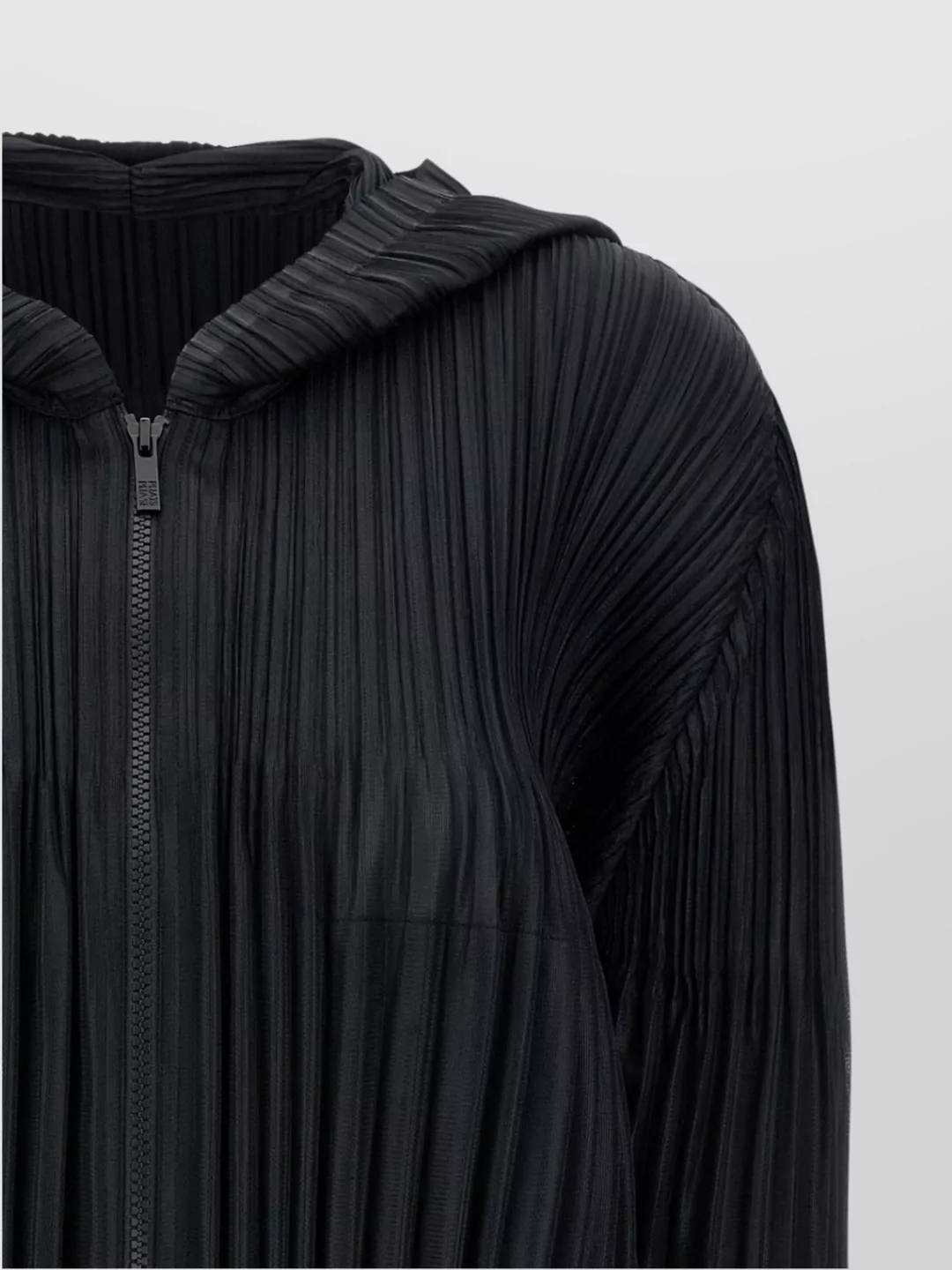 Issey Miyake Cozy Hooded Blouse Long Sleeves In Black