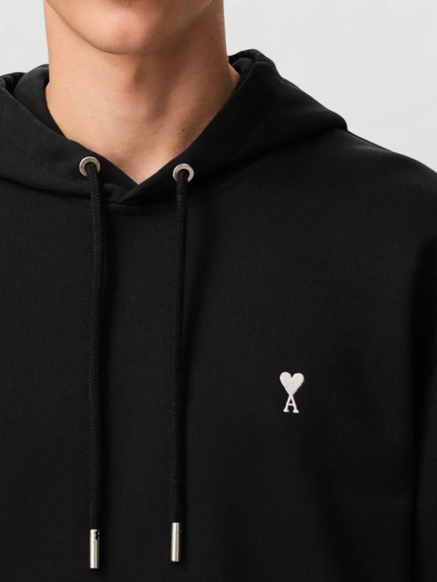 Ami Paris Cotton Logo Hoodie