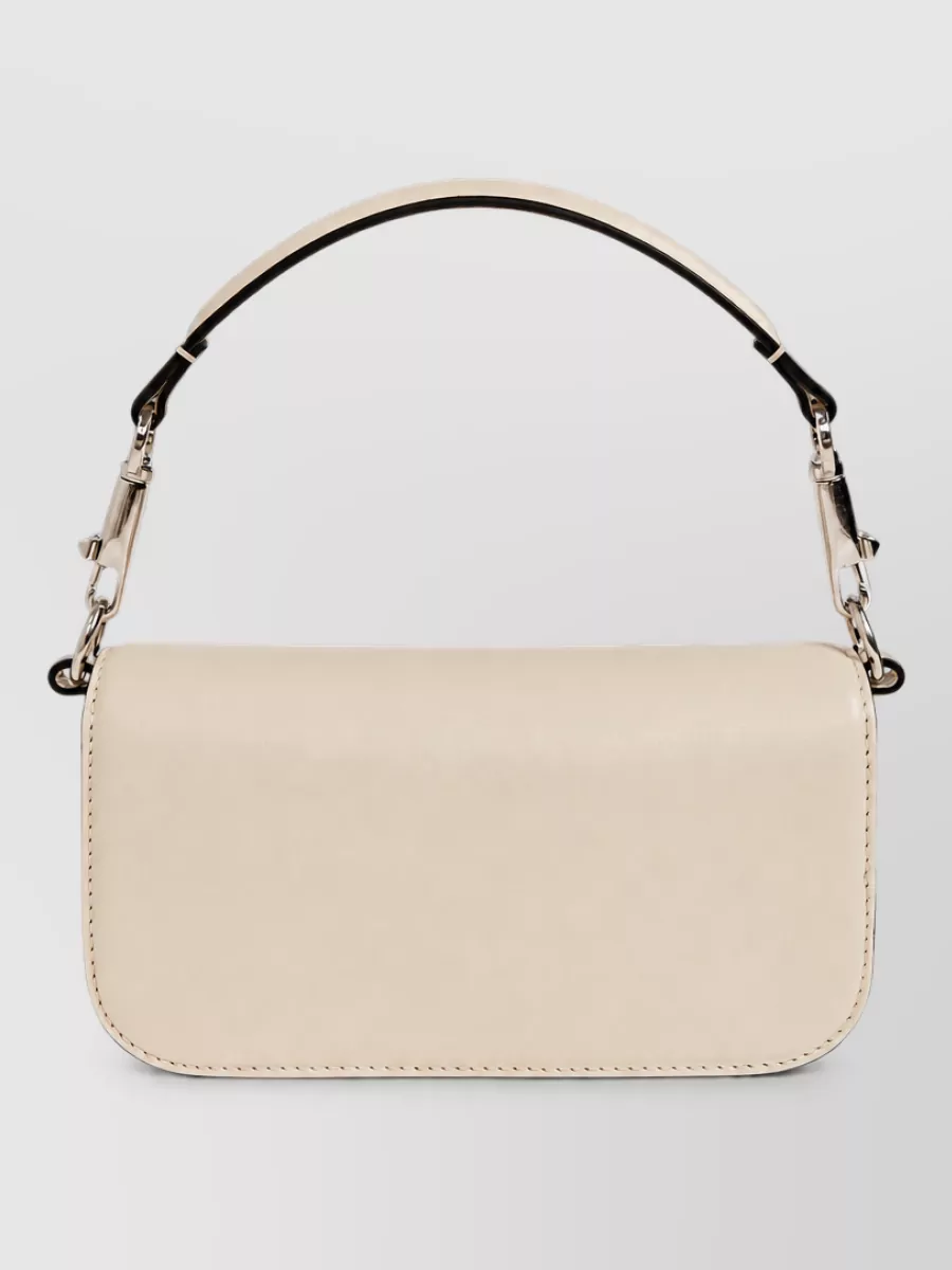 Valentino Garavani Locò Small Leather Crystal-Embellished Shoulder Bag