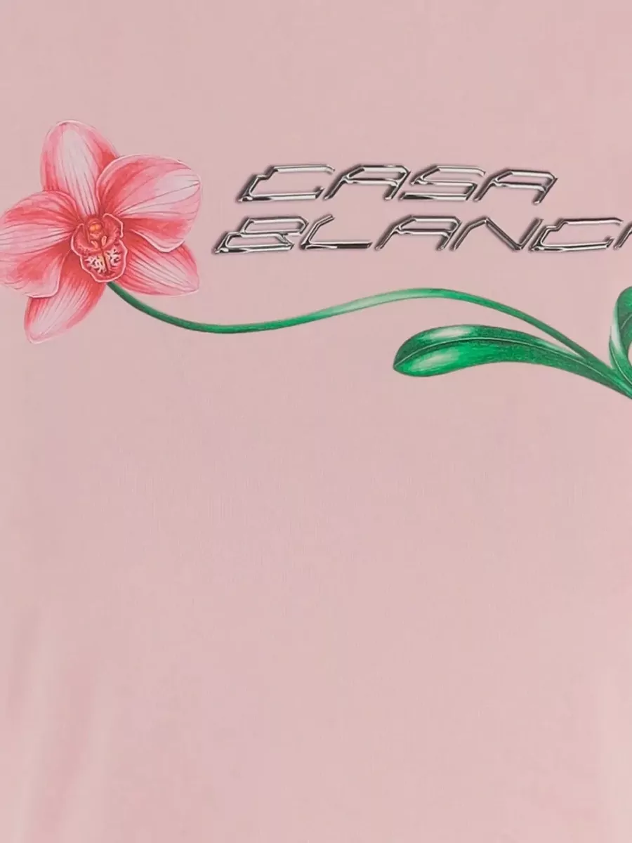 Casablanca Cropped Short-Sleeve T-Shirt