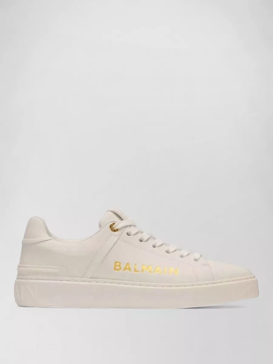 Balmain Leather Low-Top Sneakers