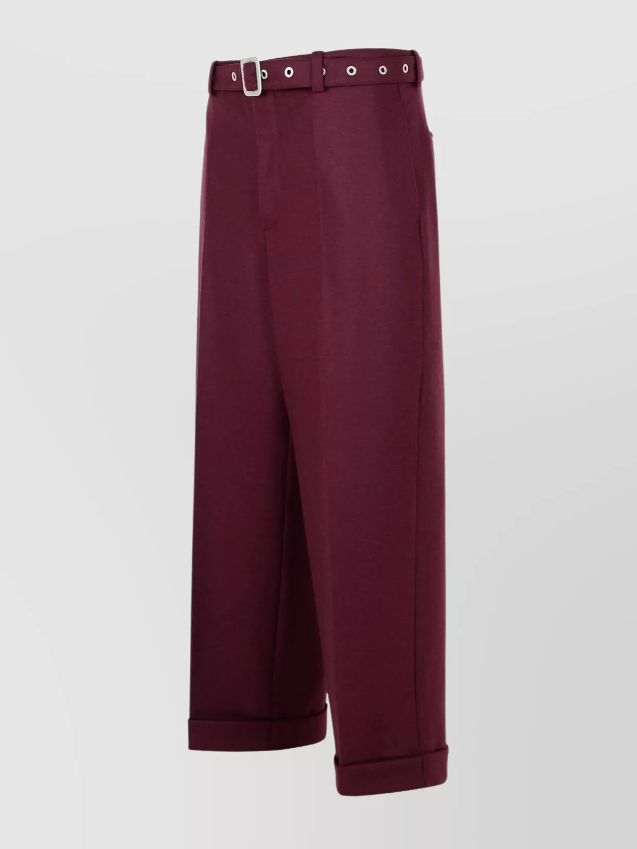 Jil Sander Tailored Wool Trousers Buckle Detail