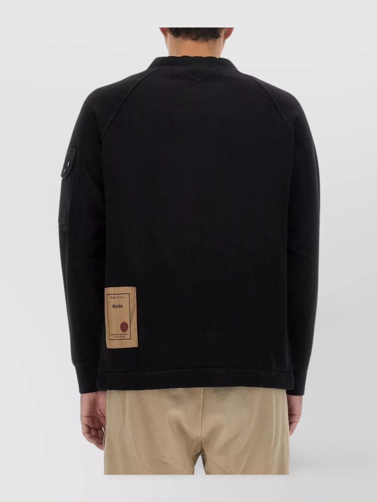 Ten C Cotton Sweatshirt Arm Pocket