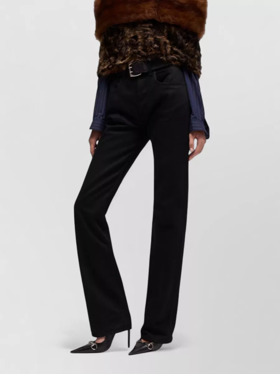 Gucci High-Rise Straight-Leg Denim Pants