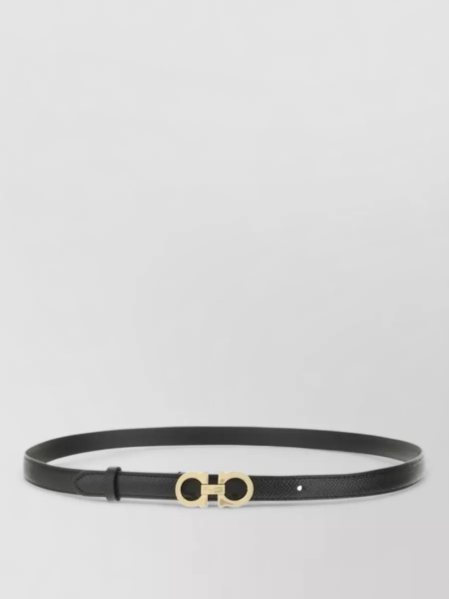 Ferragamo calf leather thin belt