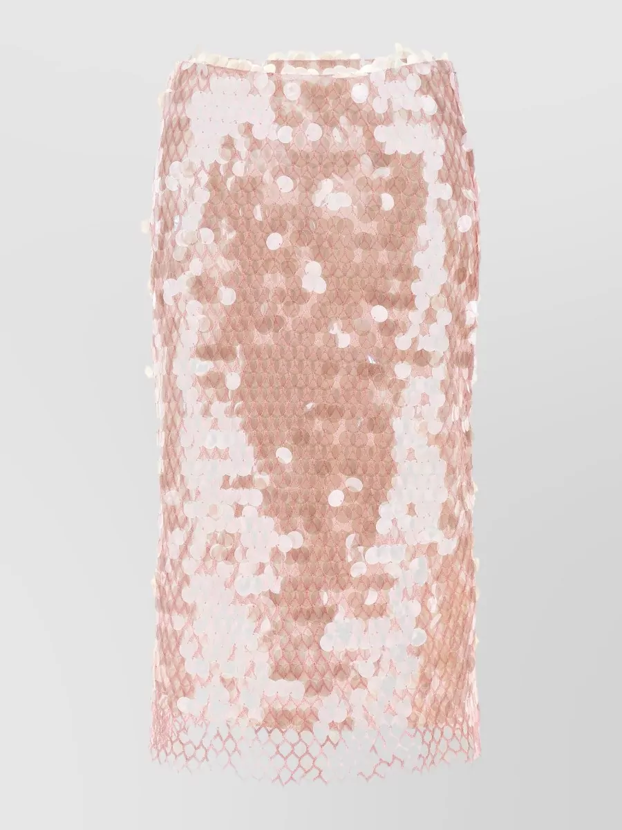 Tory Burch sequin maxi fitted skirt
