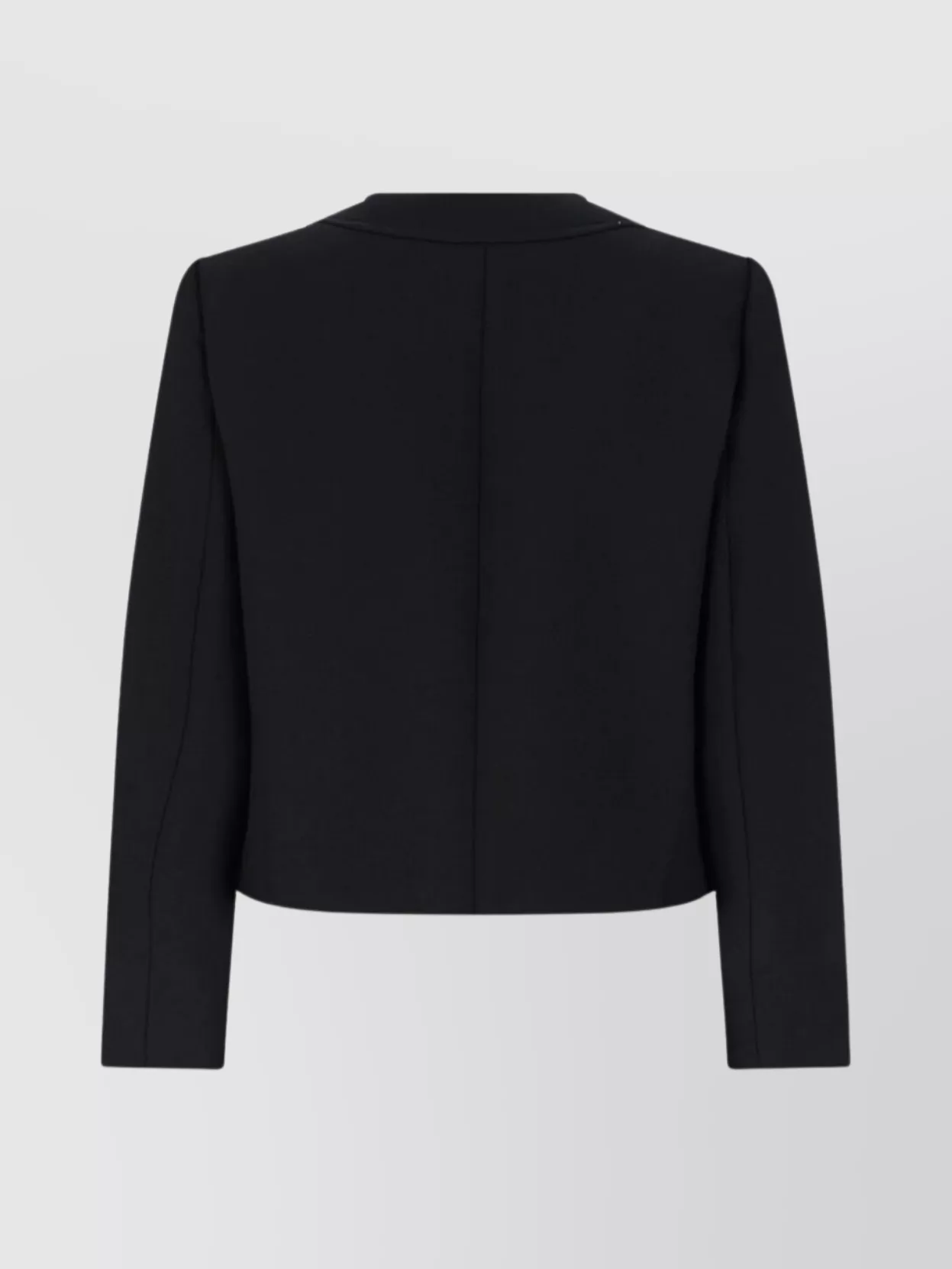 Celine Buttoned Cropped Jacket Round Neck