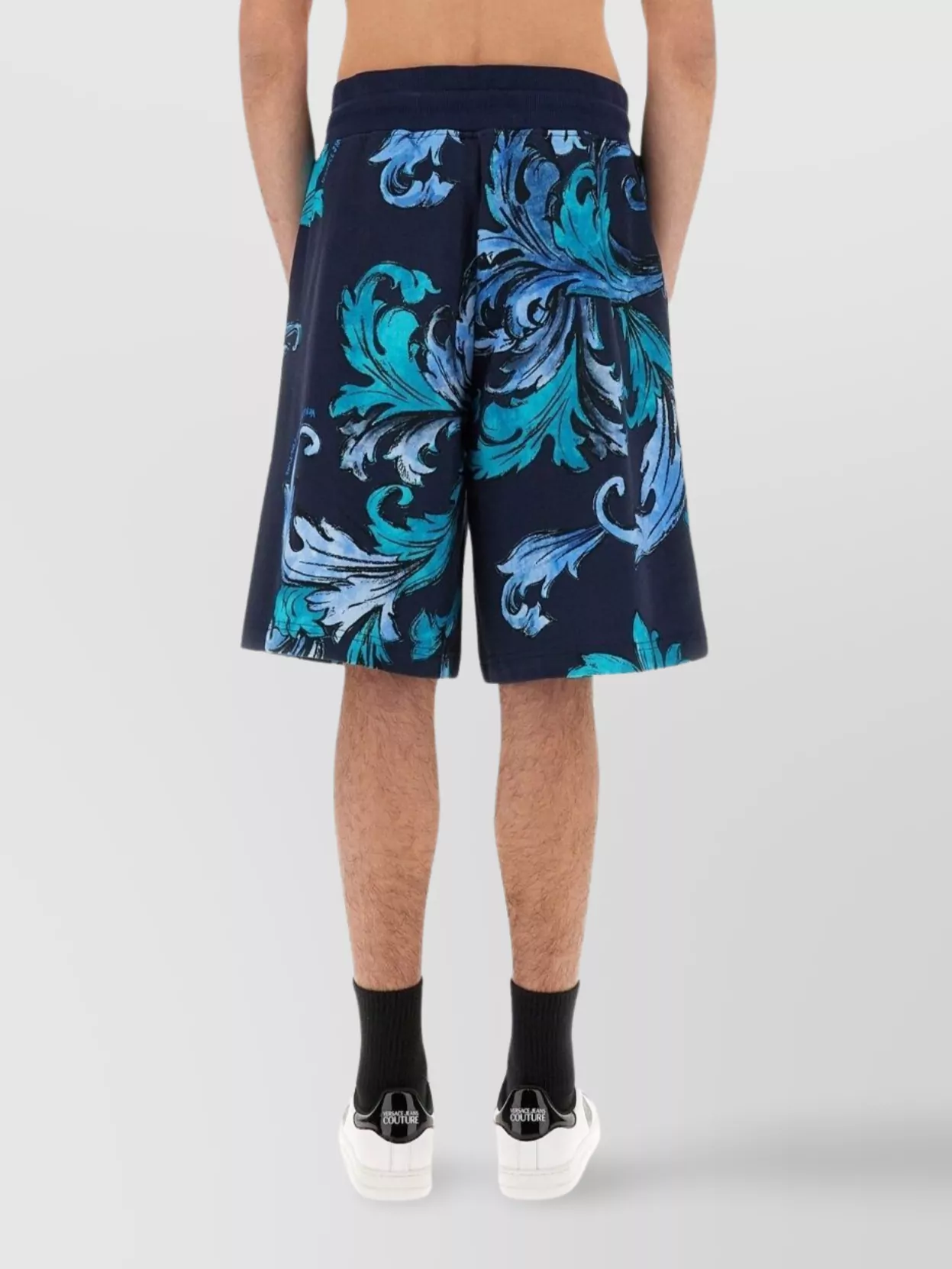 Versace Jeans Couture Baroque Outline Sports Shorts