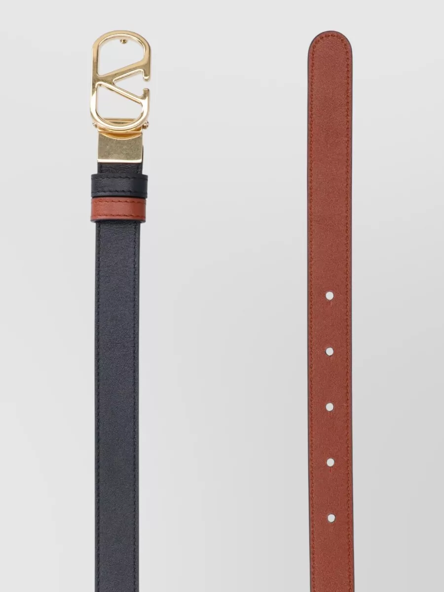 Valentino Garavani Leather Reversible Belt