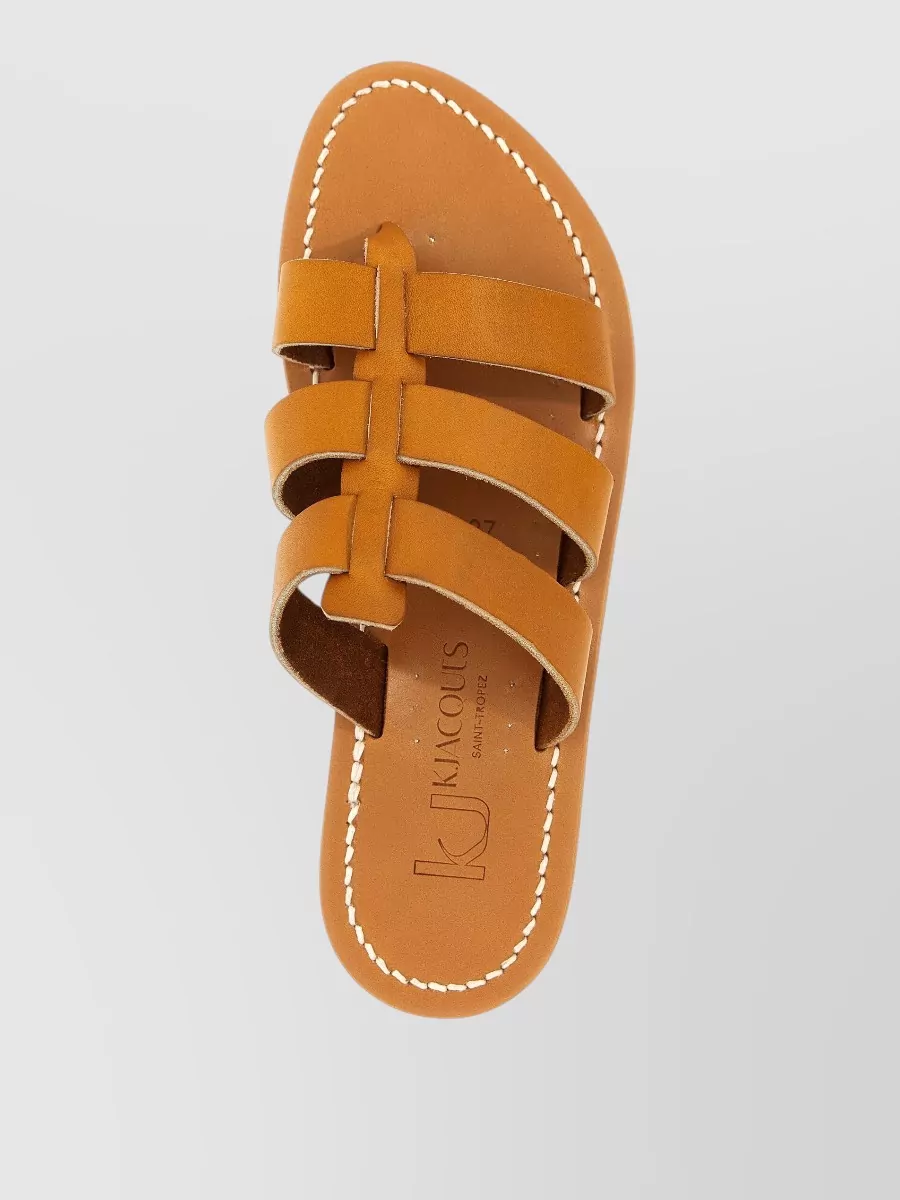 K. Jacques Leather Thong Sandals