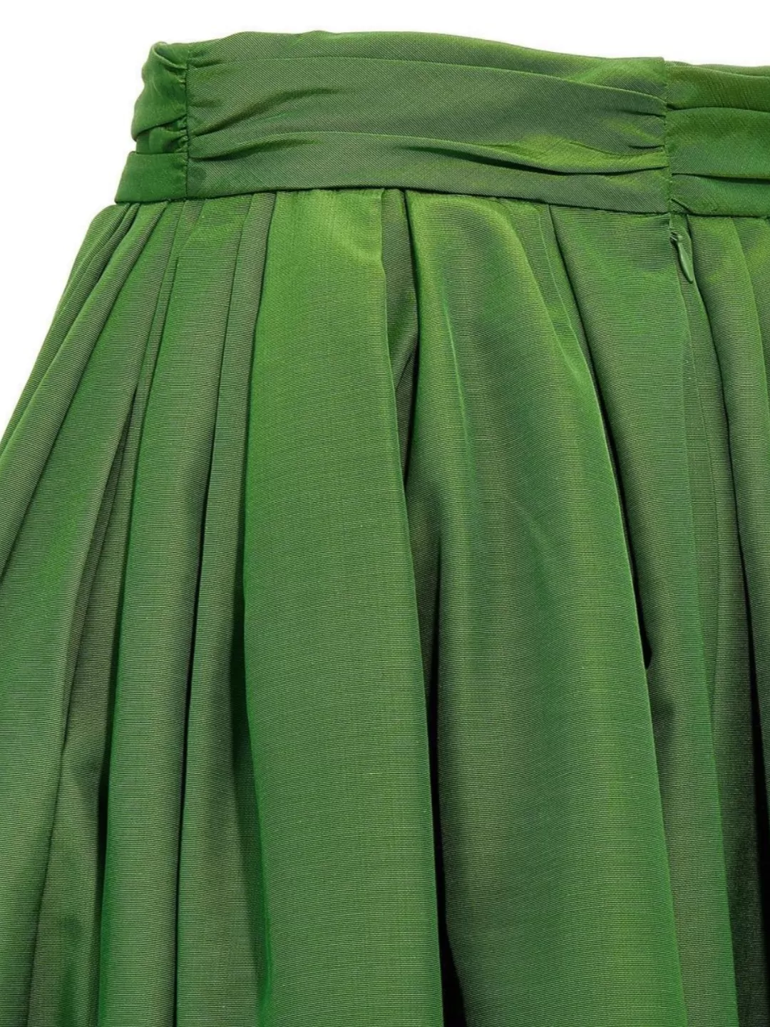 Shop Carolina Herrera Waist High Pleated Midi Skirt