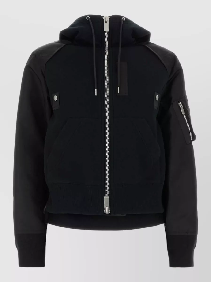 Sacai Two-tone bomber jacket