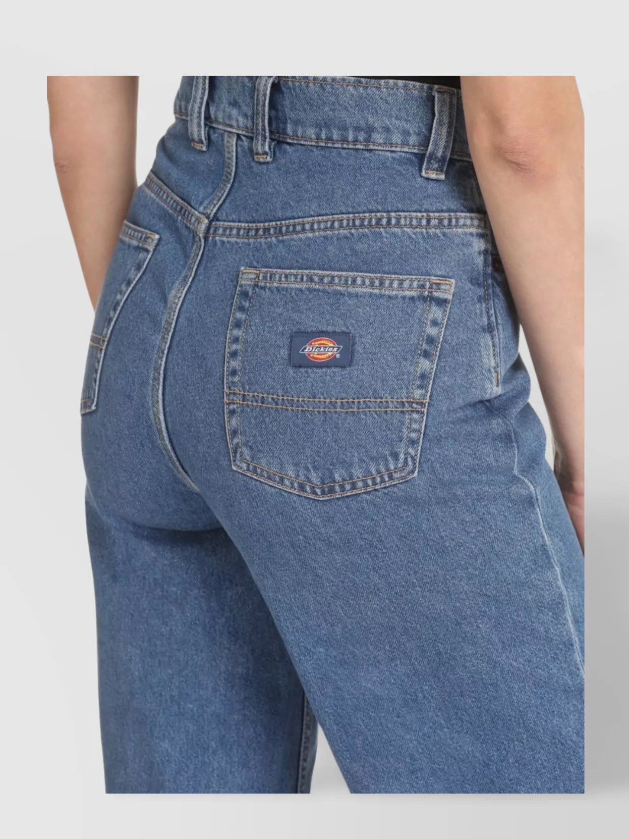 Dickies Regular Jeans With Back Patch Pockets
