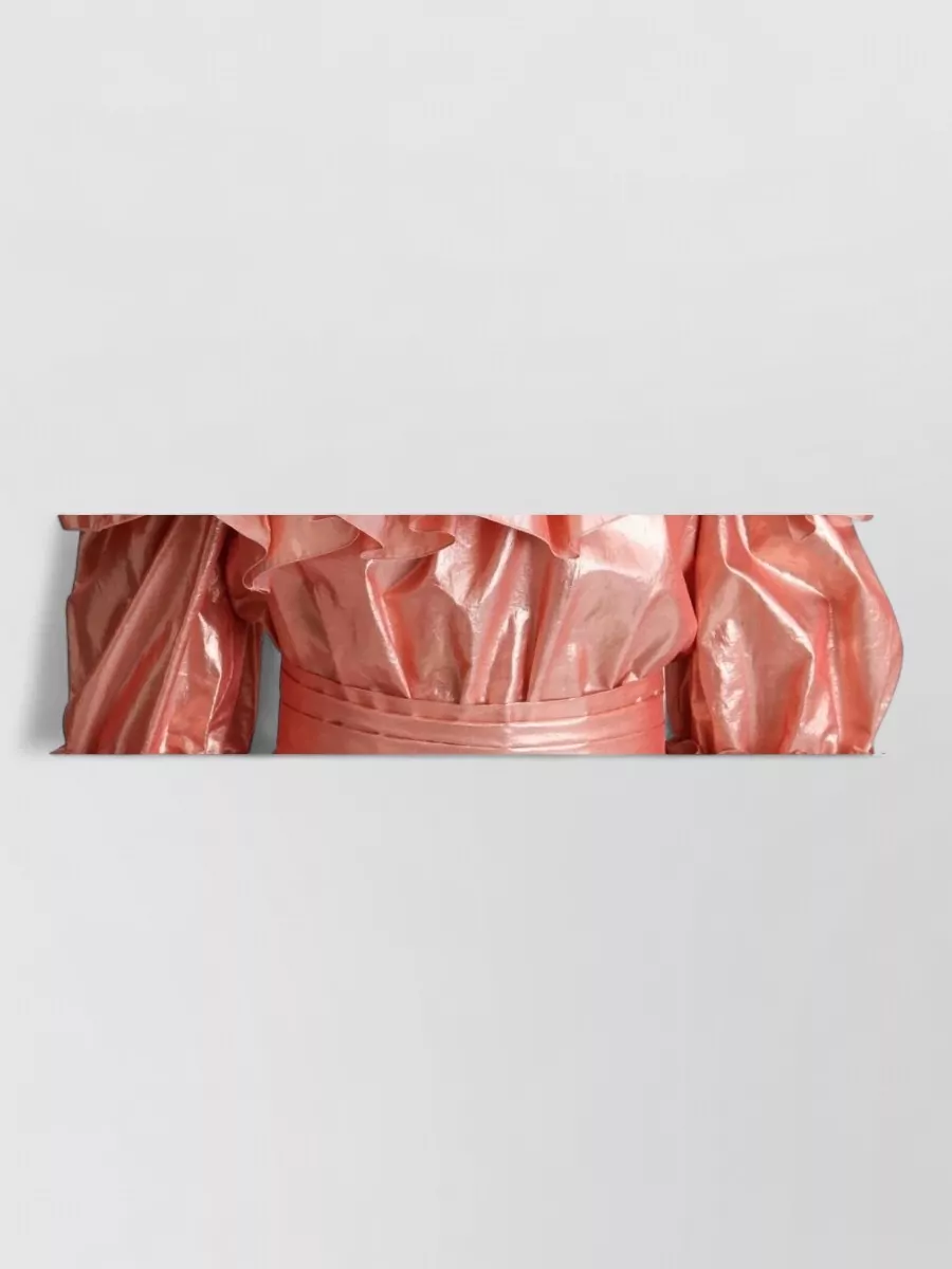 Dolce&Gabbana Silk Off-Shoulder Tiered Ruffled Midi Dress