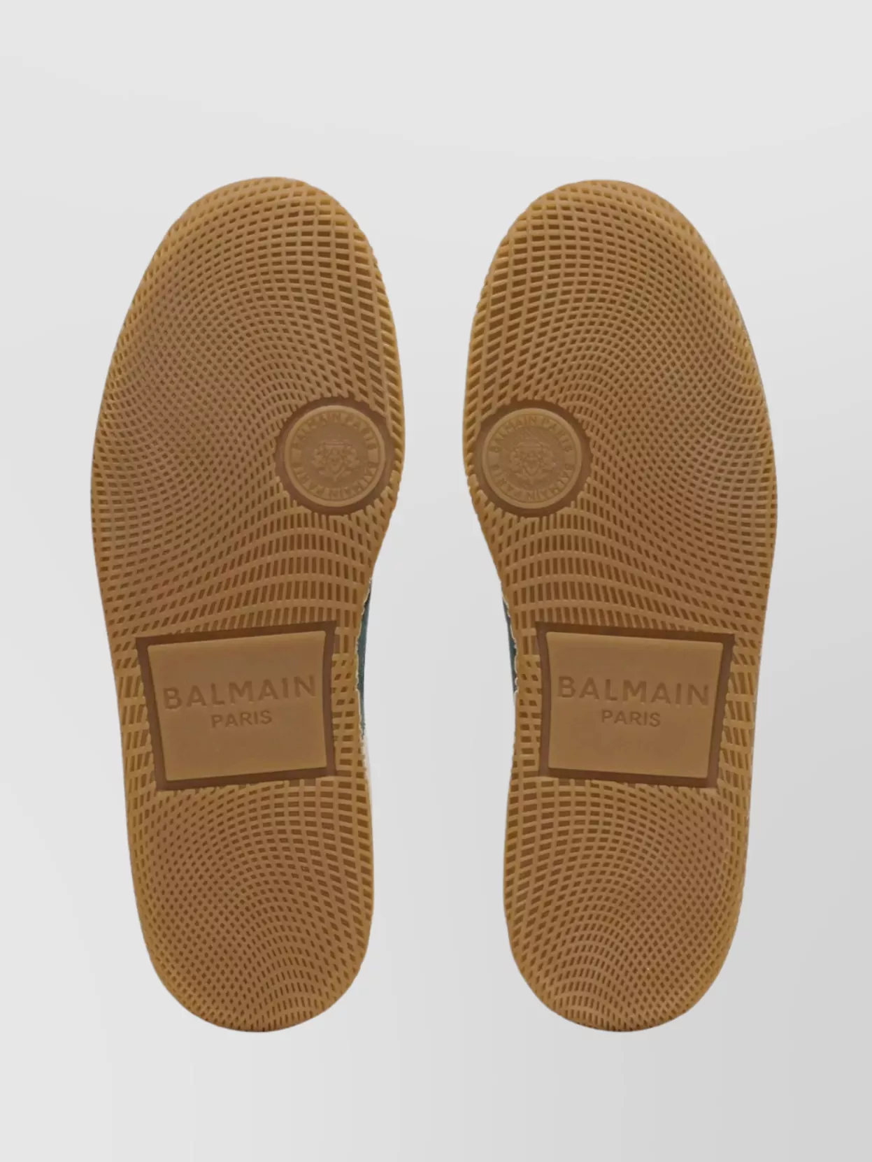 Balmain Swan Suede And Smooth Leather Trainers
