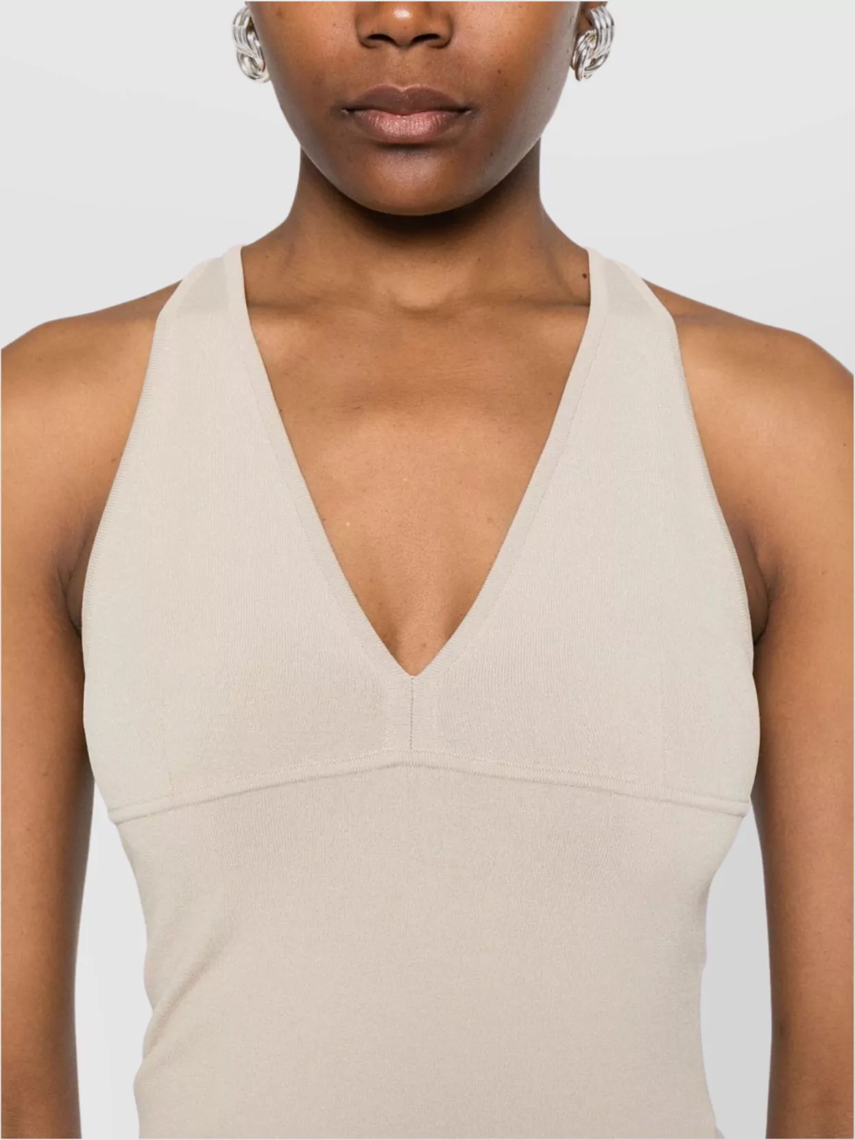 Max Mara V-Neck Sleeveless Fitted Top Style