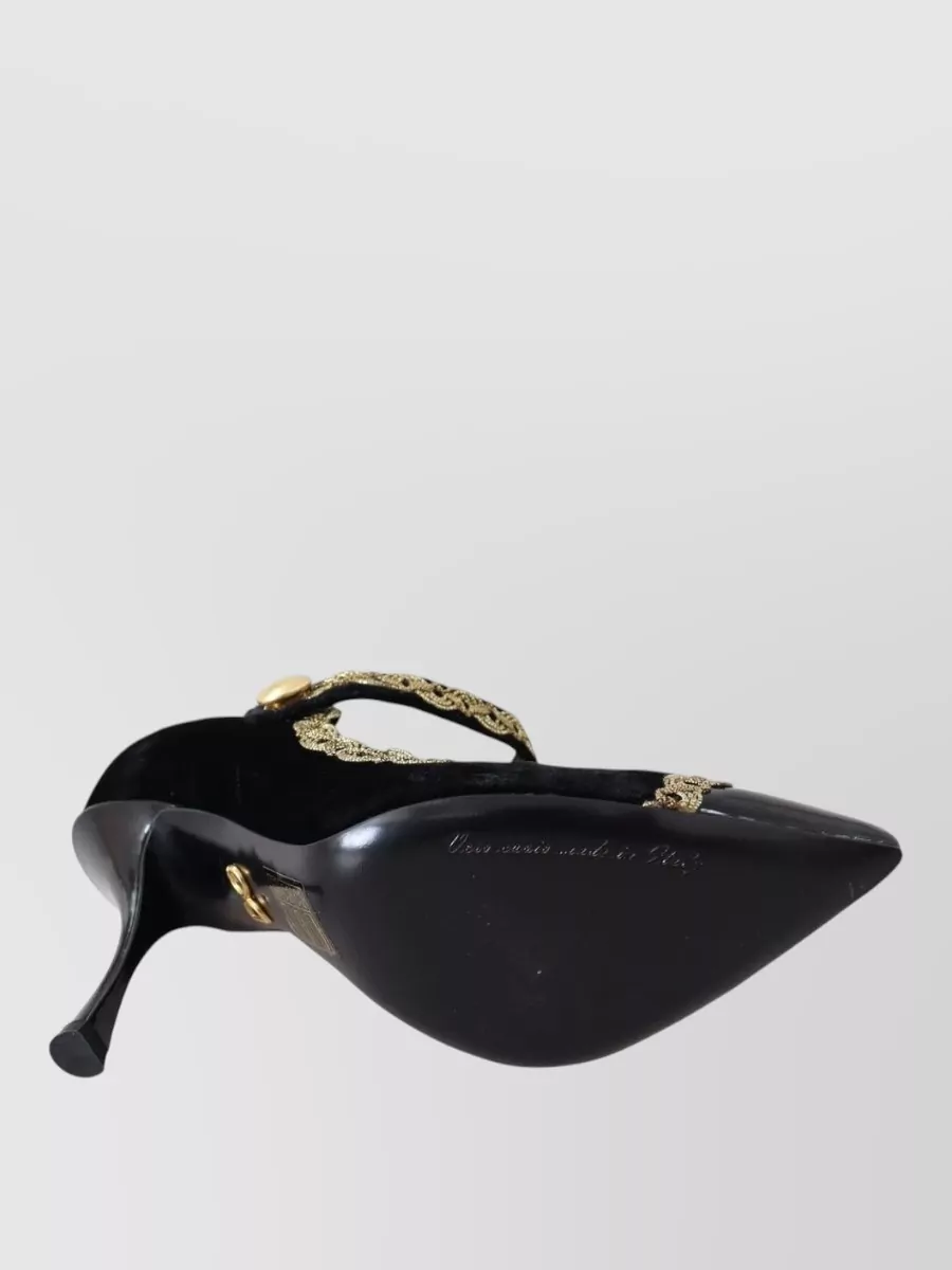 Dolce&Gabbana Velvet Mary Jane Pumps