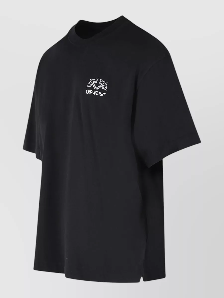 Off-White Cotton Short-Sleeve T-Shirt