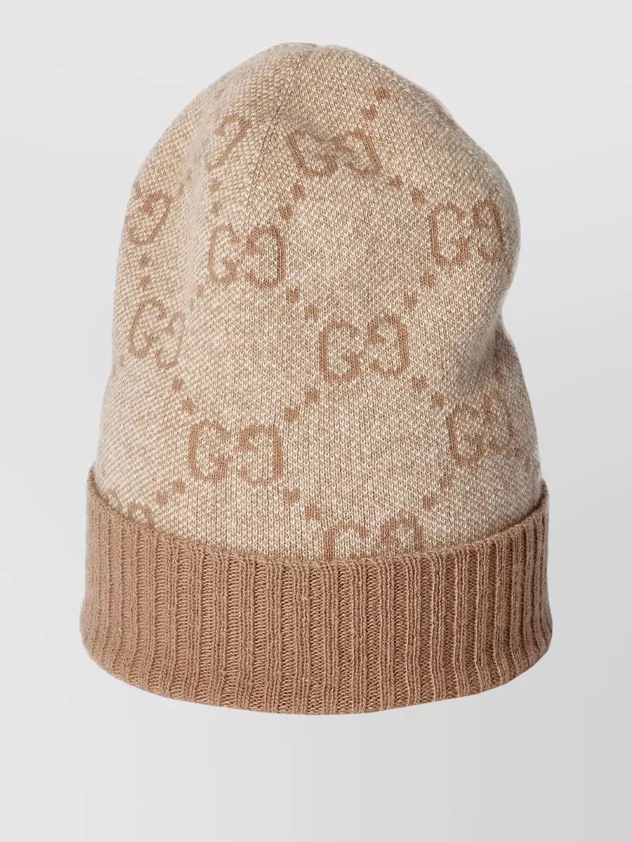 Gucci Nuancie Hat Ribbed Trim Turn Up Brim