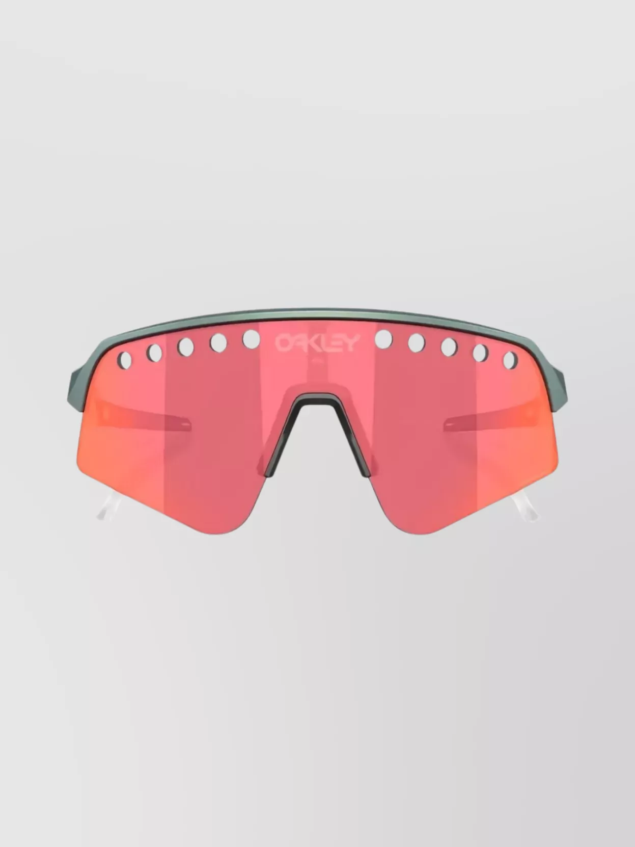 Oakley Wraparound Sunglasses With Adjustable Nose Pads In Pink