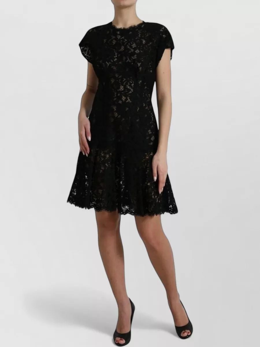 Dolce&Gabbana Floral lace knee-length dress