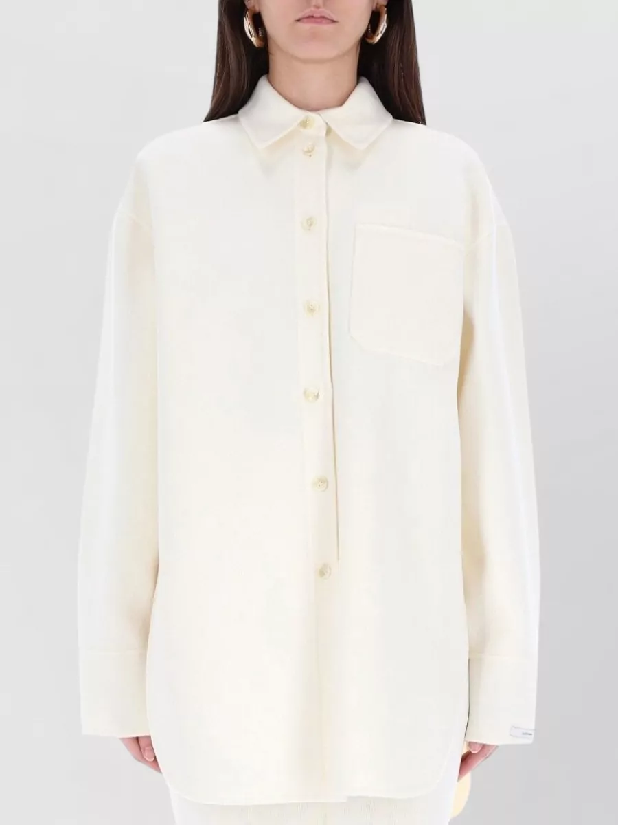Sportmax Virgin wool oversized shirt