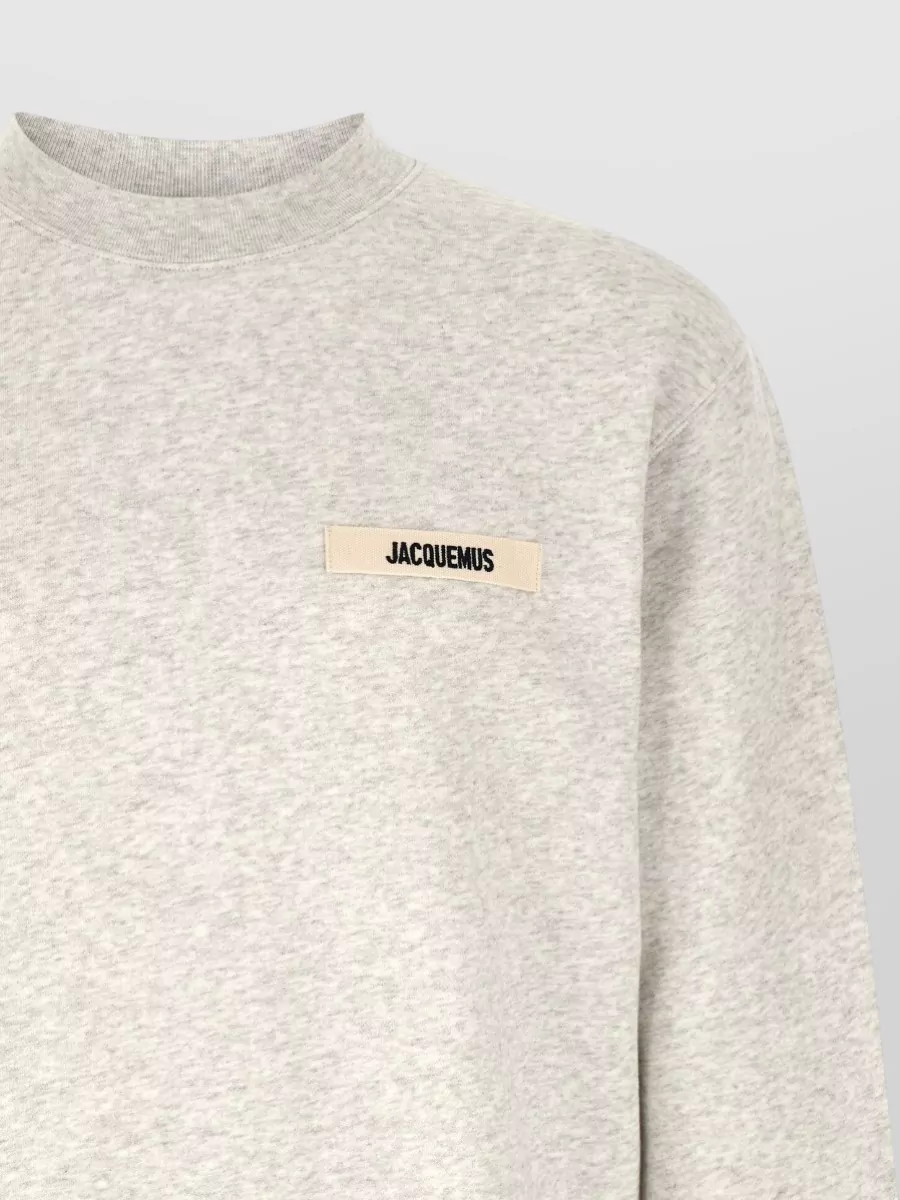 Jacquemus Cotton Logo-Patch Crew-Neck Sweatshirt
